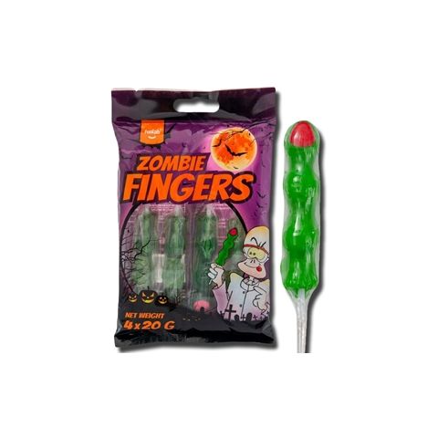 Леденцы на палочке Funlab Zombie Fingers Пальцы Зомби со вкусом яблока 80 г 112038 фото