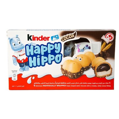 Печиво Kinder Happy Hippo biscuit Cocoa 104 г 111262 фото