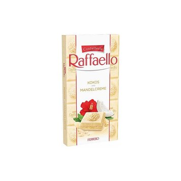 Белый шоколад Ferrero Raffaello Kokos und Mandelcreme Кокос и Миндаль 90 г 112370 фото