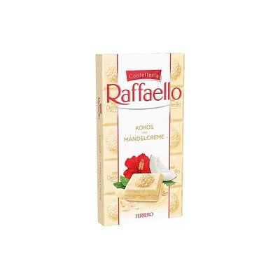 Білий шоколад Ferrero Raffaello Kokos und Mandelcreme Кокос та Мигдаль 90 г 112370 фото