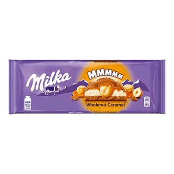 Шоколад Milka MMMAX Toffee Wholenut Фундук з Карамеллю 300 г 7622210417534 фото