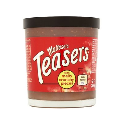 Шоколадна паста Maltesers Teasers Spread із хрустким печивом 200 г 112599 фото