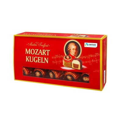 Шоколадні цукерки Mozart Kugeln у коробці 200 г ТМ Maitre Truffout Маітре Трюффо Австрія 111897 фото