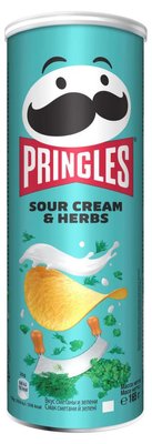 Чіпси Pringles Sour Сream Herbs 165 г 111118 фото
