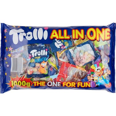 Набір жувальних цукерок Trolli All in One 50s 1000g 111647 фото