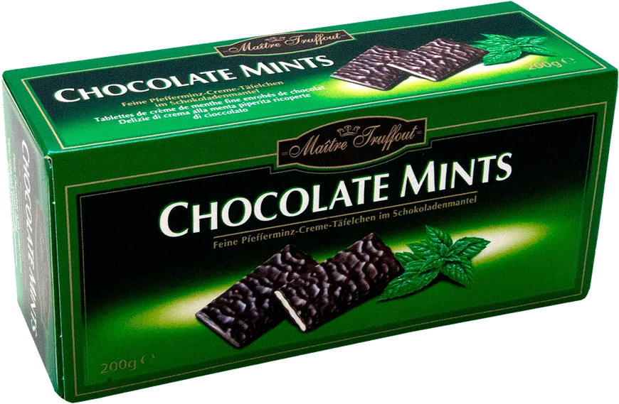 Цукерки Maitre Truffоut Chocolate Mints 200 г 111320 фото