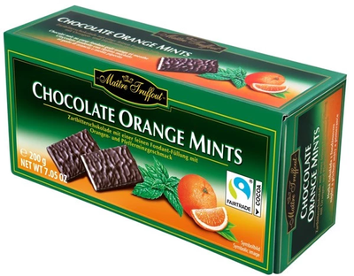 Цукерки Maitre Truffоut Chocolate Orange Mints 200 г 111322 фото