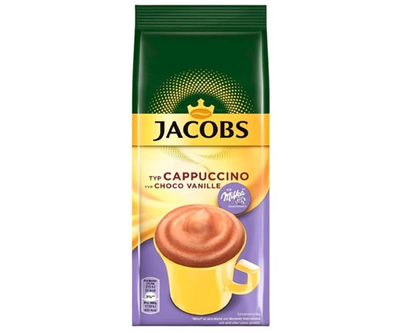 Капучино Jacobs Milka choco vanille 500 г 111170 фото