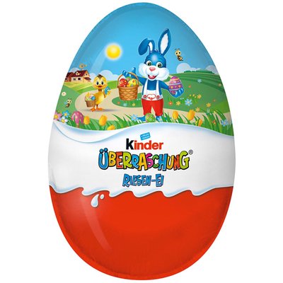 Шоколадне яйце Kinder Uberraschung Riesen Ei Easter Maxi Синє 220g 111504 фото