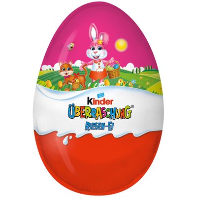 Шоколадне яйце Kinder Uberraschung Riesen Ei Easter Maxi рожеве 220g 111505 фото