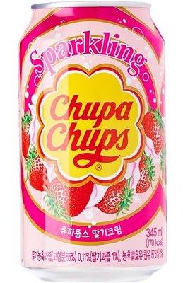 Газировка Chupa Chups Strawberry&Cream 345 мл 111227 фото