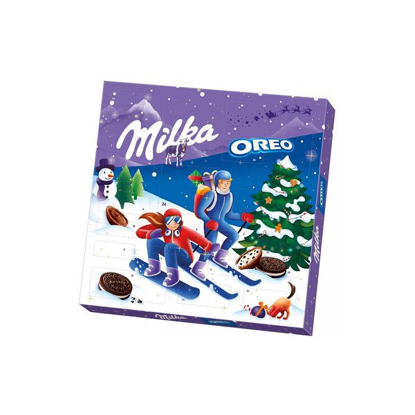 Адвент календар Milka Oreo Advent Calendar із цукерками та печивом 286 г 112383 фото