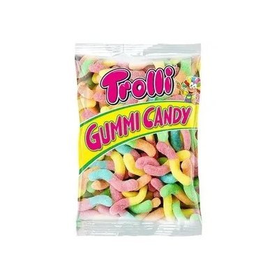 Желейки Gummi Candy Glowworms кислые червяки 1кг ТМ Trolli Троли Германия 111757 фото
