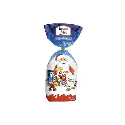 Новорічний набір солодощів Kinder Mix із Санта Клаусом 201 г 112212 фото
