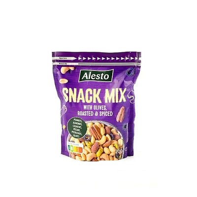 Горіховий снек Snack Mix мікс з оливками 200 г ТМ Alesto Алесто Німеччина 111831 фото