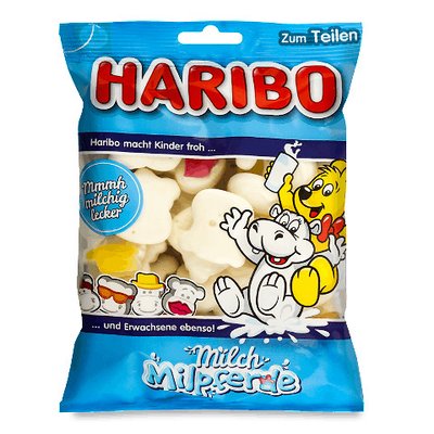 Желейки Haribo Milch Milpferde 175 г 111151 фото