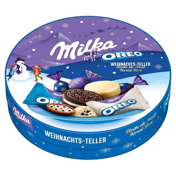 Подарунковий набір цукерок Milka Oreo Box Різдво 197 г 7622202043277 фото