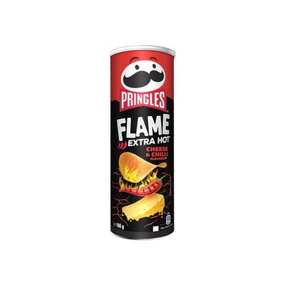 Чіпси Flame Extra Hot Sweet&Chilli Екстра Гострі Світ&Чилі160 гр ТМ Pringles Прінглс США 111808 фото