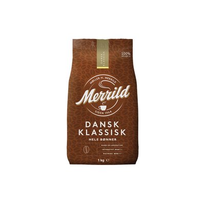 Кофе в зернах Lavazza Merrild Dansk Klassisk 100% Арабика средняя обжарка 1000 г 112058 фото