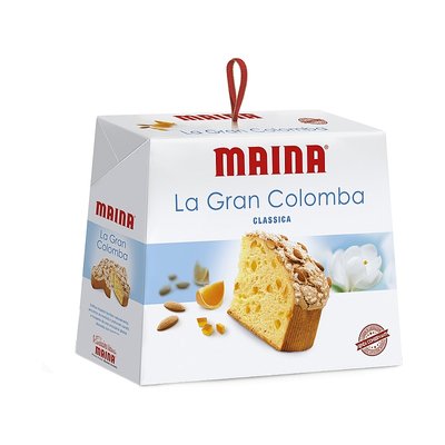 Італійська паска панеттоне Maina La Gran Colomba Classica з мигдалем і цукатами 750 г 112575 фото