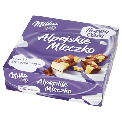 Цукерки Milka Alpejskie Mleczko o smaku smietankowym 330 г 111332 фото