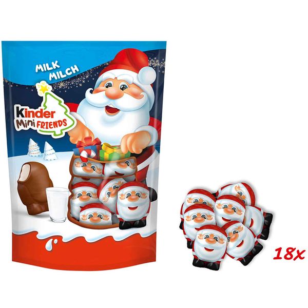 Шоколадные фигурки Санта Клаус Киндер Kinder Mini Friends Milk с молочным кремом 122 г 112143 фото
