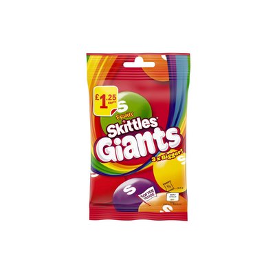 Драже Skittles Giants Vegan Fruit Гиганты Фруктовые 116 г 112194 фото