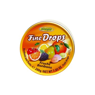 Леденцы Fine Drops Frucht Bonbons Фруктовый микс 200 г ТМ Woogie Вуги Германия 111813 фото