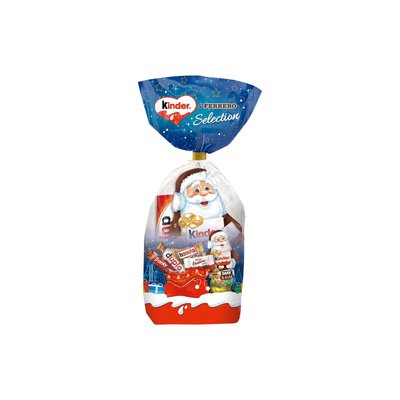 Новорічний набір солодощів Кіндер Kinder Ferrero Selection з фігуркою Діда Мороза 199г 112146 фото