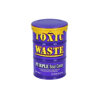 Льодяники кислі Toxic Waste Purple Drum Токсик вейст фіолетовий 42 г 112147 фото