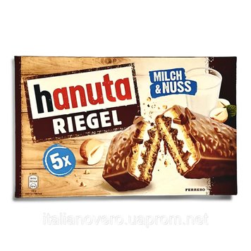 Батончики Hanuta Riegel Milch&Nuss 172 г 111260 фото