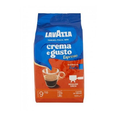Кава в зернах Lavazza Crema e Gusto espresso Forte Форте Еспресо арабіка та робуста 1000 г ТМ Lavazza Лавацца Італія 111968 фото