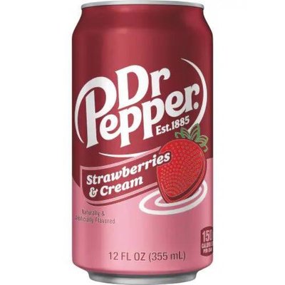 Газированная вода Dr Pepper Strawberry Cream Soda 355 мл USA 111719 фото