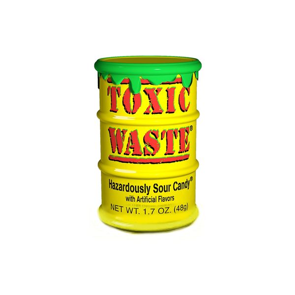 Кислые леденцы Toxic Waste Sweets Yellow Tubs Токсик вейст желтый 42 г 112150 фото