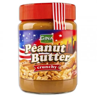 Арахісова паста Gina peanut butter crunchy 350 г 111292 фото