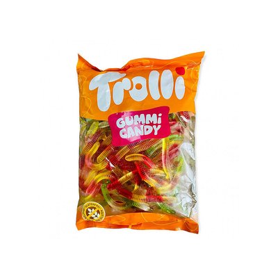 Желейки Gummi Candy Fruity worms Фруктові Черв'ячки 1кг ТМ Trolli Тролі Німеччина 111871 фото