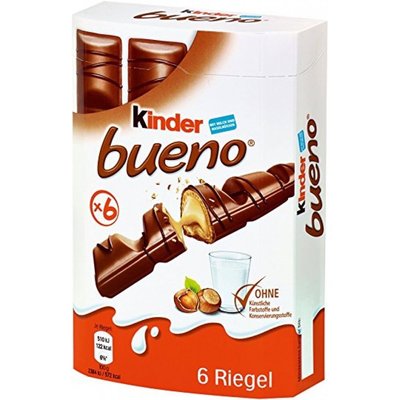 Вафли Kinder Bueno Ferrero с молочно-ореховой начинкой в молочном шоколаде 129 г 111395 фото