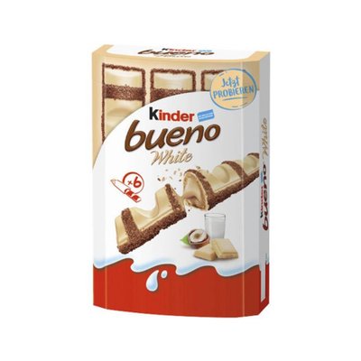 Батончики Kinder Bueno White Chocolate 6s 129 г 111396 фото