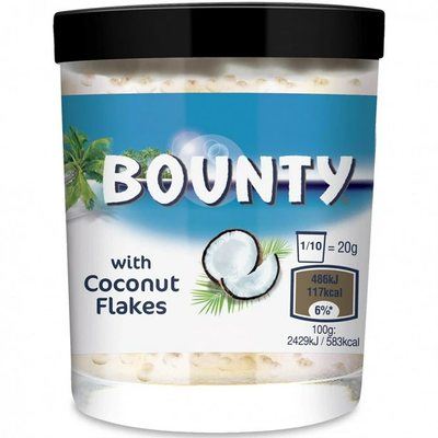 Шоколадна паста Bounty with coconut flakes 200 г 111299 фото