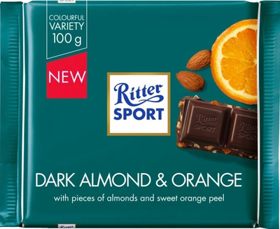 Шоколад Ritter Sport Dark Almond & Orange 100 г 111306 фото