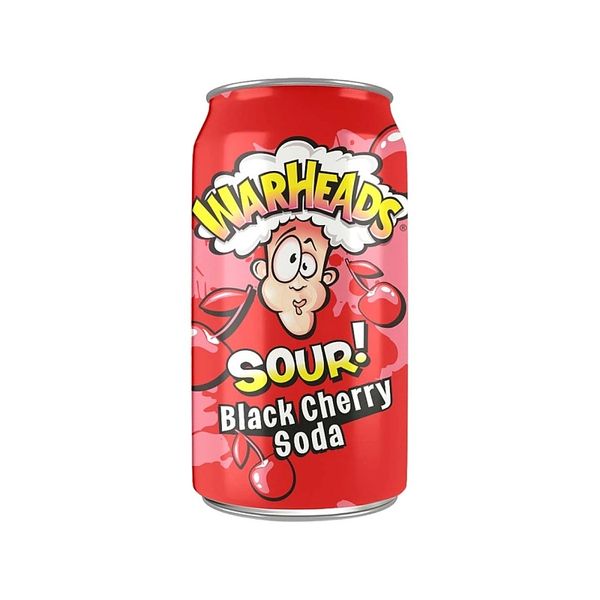 Газировка Warheads Sour Soda Black Cherry Кислая Вишня 330 мл 112617 фото