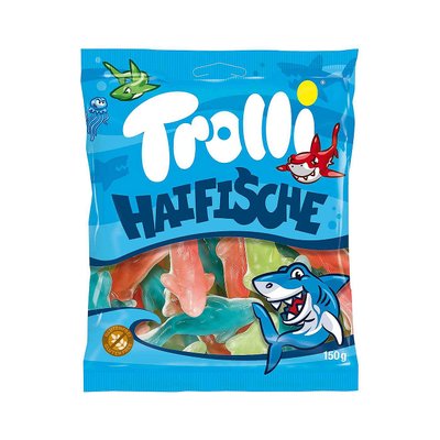 Желейки Gummi Candy Haifische Акули 150 г ТМ Trolli Тролі Німеччина 111785 фото