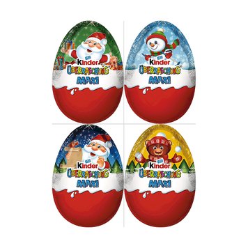 Новорічний Кіндер Яйце Kinder Surprise Maxi Максі для хлопчиків 100 г 4008400230726 фото