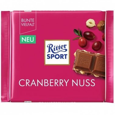 Шоколад Ritter Sport Cranberry Nuss 100 г 111309 фото